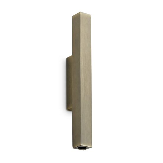 Ideal lux look applique rettangolare led 9w 3000k 30cm per soggiorno contemporanea ottone