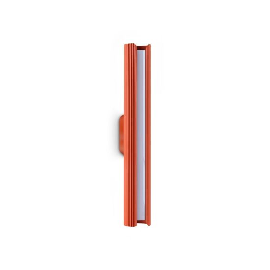 Ideal lux dorica applique led 8,5w 3000k 30cm per soggiorno moderna arancione