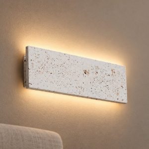 Ideal lux zig zag applique rettangolare led 12,5w 3000k 29cm per soggiorno moderna cemento