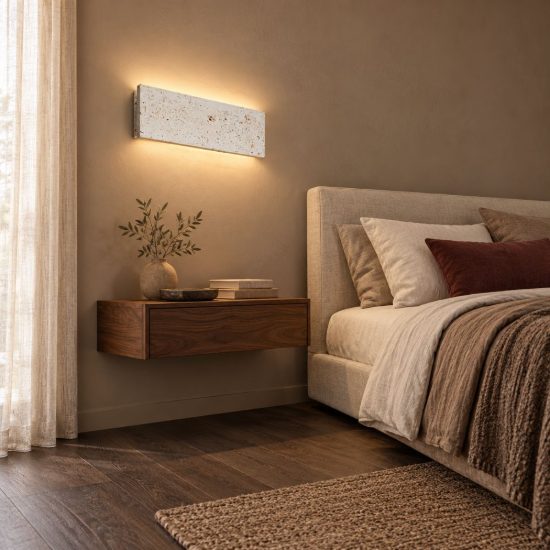 Ideal lux zig zag applique rettangolare led 12,5w 3000k 29cm per soggiorno moderna cemento