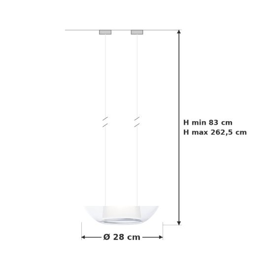 Ideal lux kalique lampadario a goccia 28cm per soggiorno contemporaneo trasparente