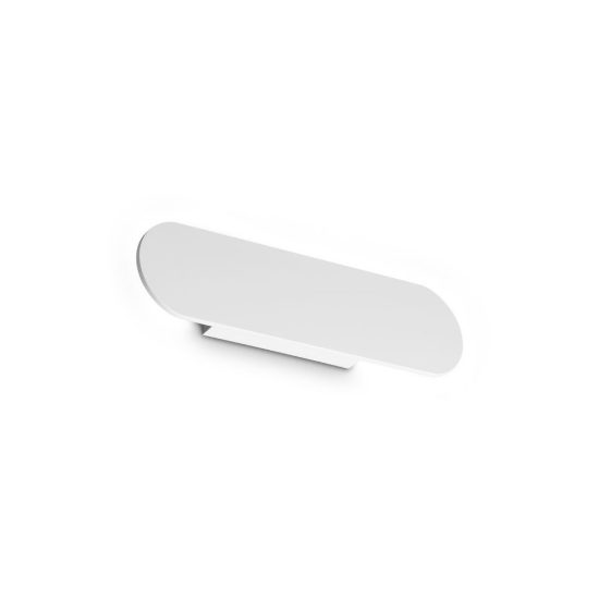 Ideal lux zig zag applique a bordi arrotondati led 12,5w 3000k 33cm per soggiorno moderna bianca