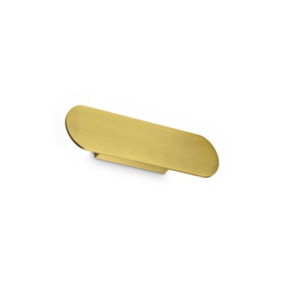 Ideal lux zig zag applique a bordi arrotondati led 12,5w 3000k 33cm per soggiorno ottone