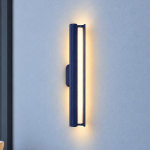 Ideal lux dorica applique led 8,5w 3000k 30cm per soggiorno moderna blu