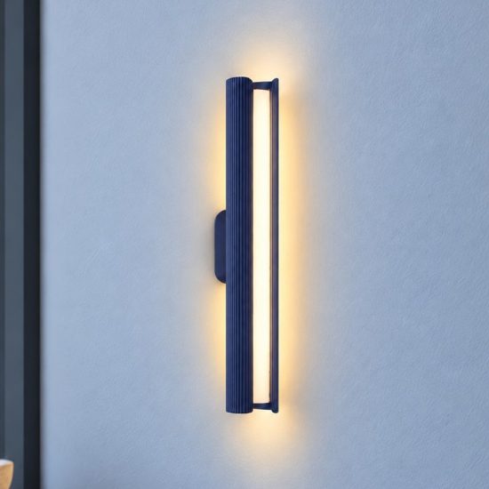 Ideal lux dorica applique led 8,5w 3000k 30cm per soggiorno moderna blu