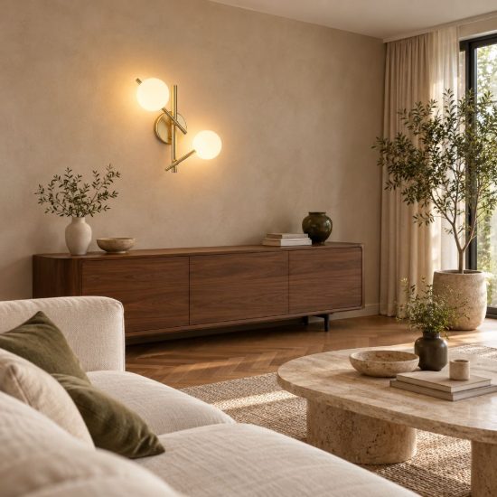 Ideal lux atlas applique oro da parete con sfere in vetro led 3w 30cm