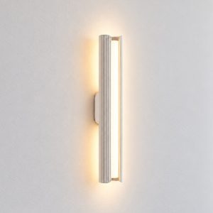 Ideal lux dorica applique led 8,5w 3000k 30cm per soggiorno moderna bianca