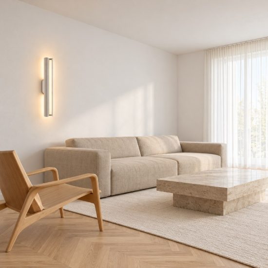 Ideal lux dorica applique led 8,5w 3000k 30cm per soggiorno moderna bianca
