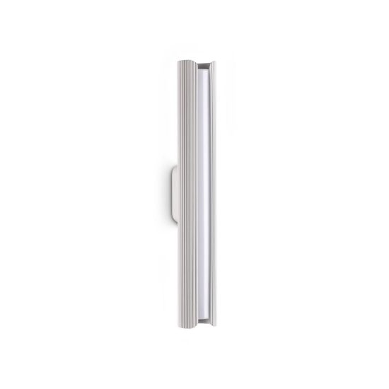 Ideal lux dorica applique led 8,5w 3000k 30cm per soggiorno moderna bianca