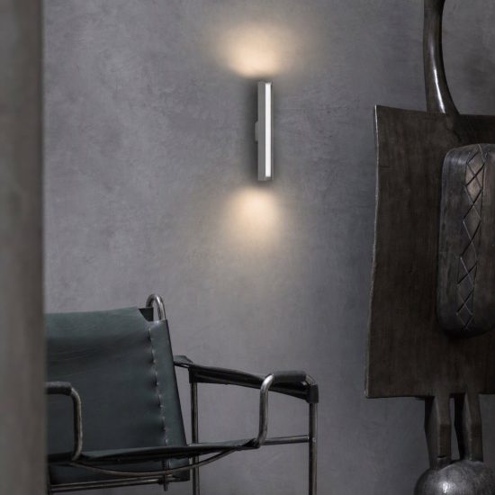 Ideal lux dorica applique led 8,5w 3000k 30cm per soggiorno moderna acciaio