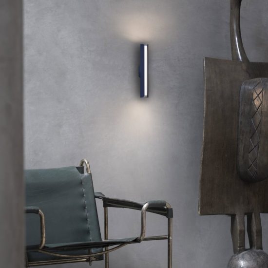 Ideal lux dorica applique led 8,5w 3000k 30cm per soggiorno contemporanea rame