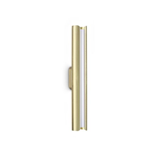 Ideal lux dorica applique led 8,5w 3000k 30cm per soggiorno contemporanea ottone