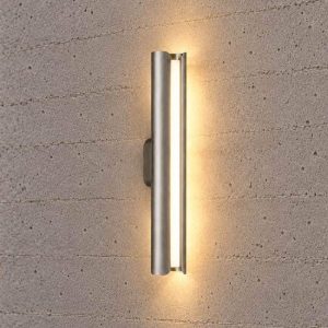 Ideal lux dorica applique led 8,5w 3000k 30cm per soggiorno moderna grigia