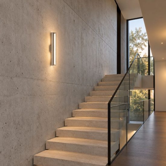 Ideal lux dorica applique led 8,5w 3000k 30cm per soggiorno moderna grigia