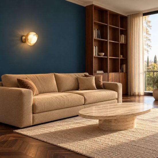 Ideal lux bloom applique a sfera g9 11,5cm per soggiorno contemporanea ottone