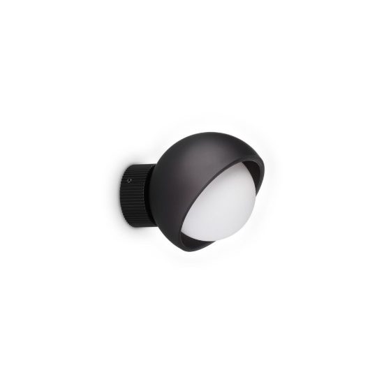 Ideal lux bloom applique a sfera g9 11,5cm per soggiorno moderna nera