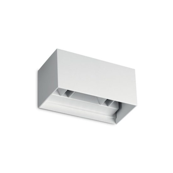 Ideal lux atom applique da esterno rettangolare led 25w 4000k 20cm moderna bianca