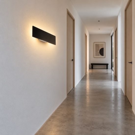 Ideal lux zig zag applique rettangolare led 12,5w 4000k 29cm per soggiorno moderna nera