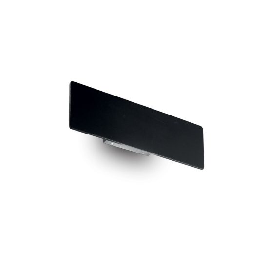 Ideal lux zig zag applique rettangolare led 12,5w 4000k 29cm per soggiorno moderna nera