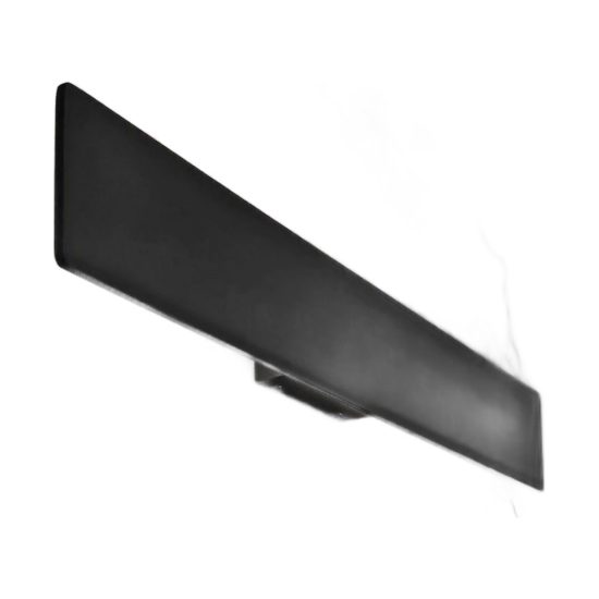 Ideal lux zig zag applique rettangolare led 12,5w 4000k 29cm per soggiorno moderna nera