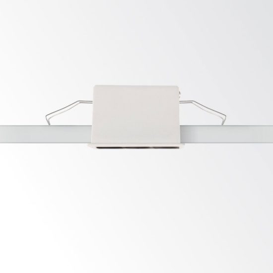 Ideal lux lika faretto da incasso per cartongesso led 10w 3000k foro 6x6cm quadrato nero