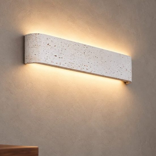 Ideal lux delta applique rettangolare led 14w 3000k 41cm per soggiorno moderna cemento