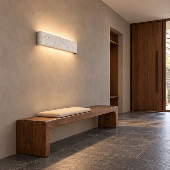 Ideal lux delta applique rettangolare led 14w 3000k 41cm per soggiorno moderna cemento