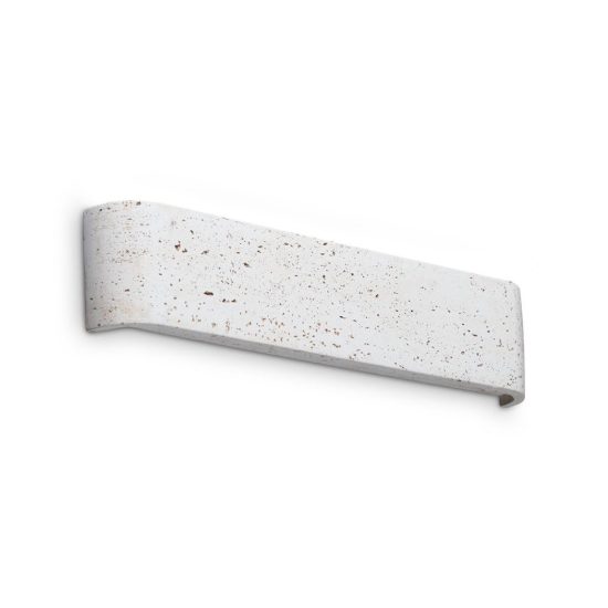 Ideal lux delta applique rettangolare led 14w 3000k 41cm per soggiorno moderna cemento