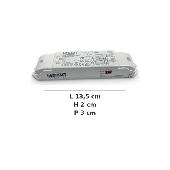 Ideal lux nova alimentatore dimmerabile 1-10v 6w 150ma per faretti da incasso