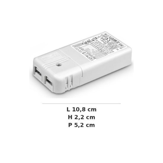 Ideal lux nova alimentatore dimmerabile 1-10v push 20w 500ma per faretti da incasso