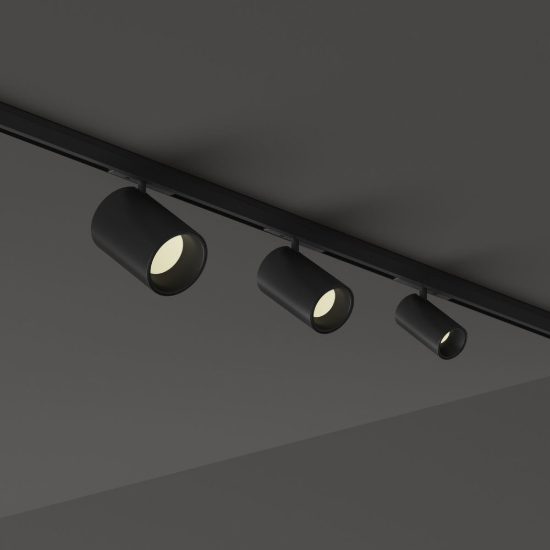 Ideal lux deva faretto per binario magnetico 24v orientabile led 8w 4000k nero