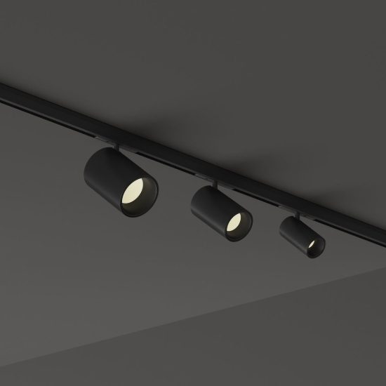 Ideal lux deva faretto per binario magnetico 24v orientabile led 2,5w 4000k nero