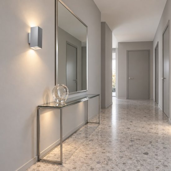 Ideal lux look applique rettangolare 2 luci gu10 15cm per soggiorno moderna cromata