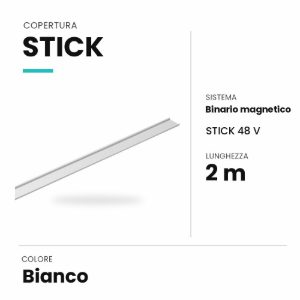 Ideal lux stick copertura 2m per binario magnetico bianca
