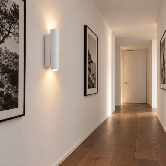 Ideal lux look applique cilindrica led 9w 3000k 15cm per soggiorno moderna bianca