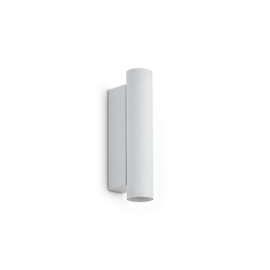 Ideal lux look applique cilindrica led 9w 3000k 15cm per soggiorno moderna bianca