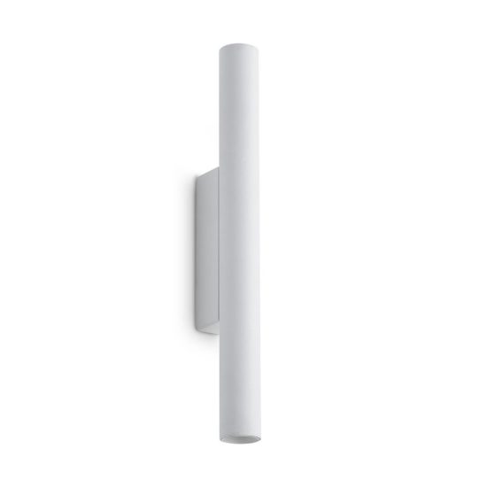 Ideal lux look applique cilindrica led 9w 3000k 30cm per soggiorno moderna bianca