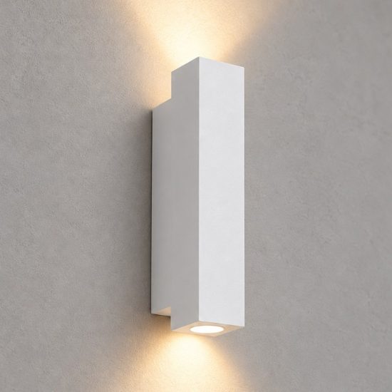 Ideal lux look applique rettangolare led 9w 3000k 15cm per soggiorno moderna bianca