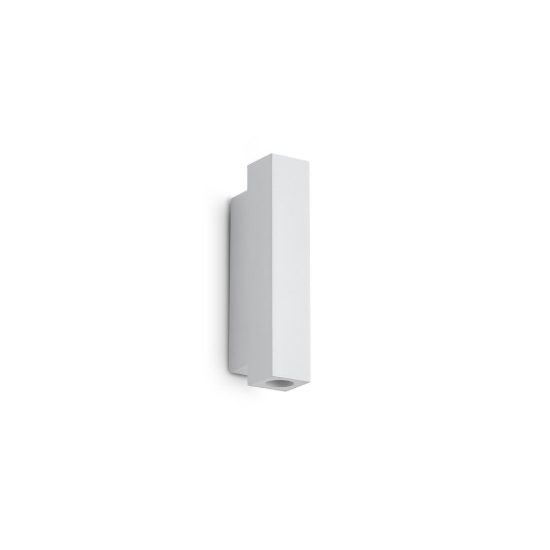 Ideal lux look applique rettangolare led 9w 3000k 15cm per soggiorno moderna bianca