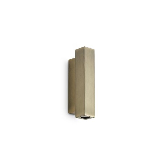 Ideal lux look applique rettangolare led 9w 3000k 15cm per soggiorno contemporanea ottone