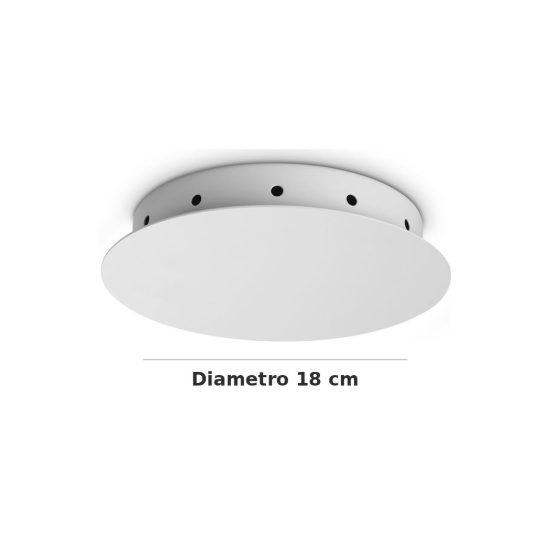 Ideal lux rosone magnetico a 12 luci 18cm bianco