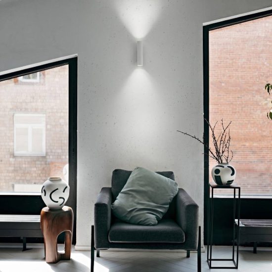 Ideal lux look applique rettangolare led 9w 3000k 30cm per soggiorno moderna bianca