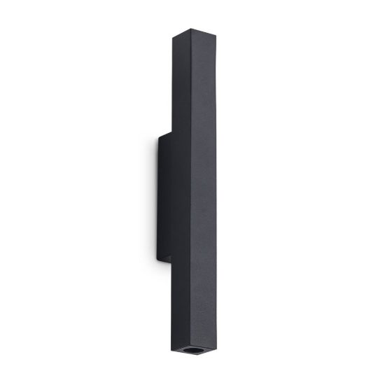 Ideal lux look applique rettangolare led 9w 3000k 30cm per soggiorno moderna nera