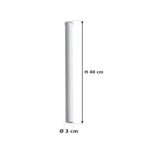 Ideal lux look faretto da soffitto cilindrico led 5w 3000k 40cm per cucina moderno bianco