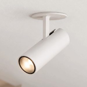 Ideal lux play faretto da incasso per cartongesso orientabile 13w 4000k foro 4,5cm cilindrico bianco