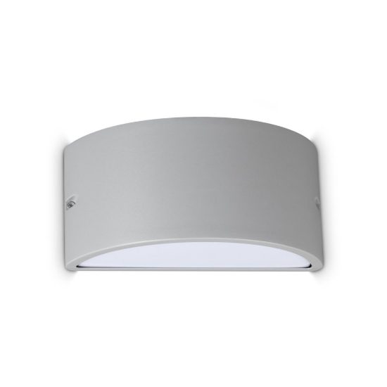 Ideal lux rex-2 applique da esterno e27 25cm moderna grigio ip54