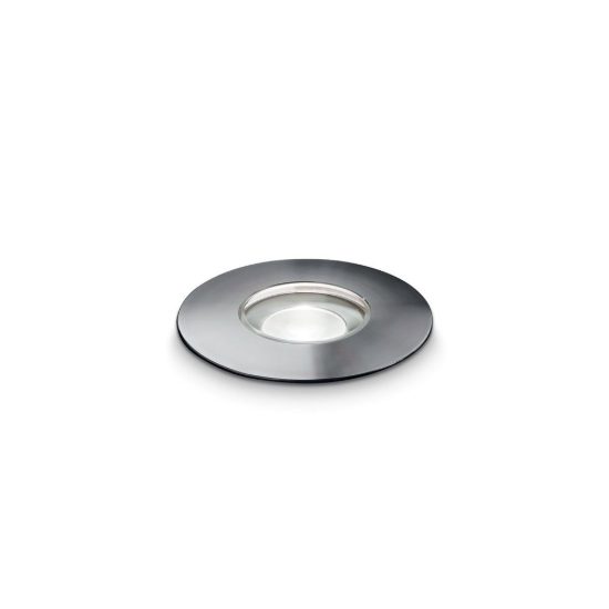 Ideal lux rocket faretto da incasso da esterno pavimento led 2w 3000k 5,5cm rotondo acciaio