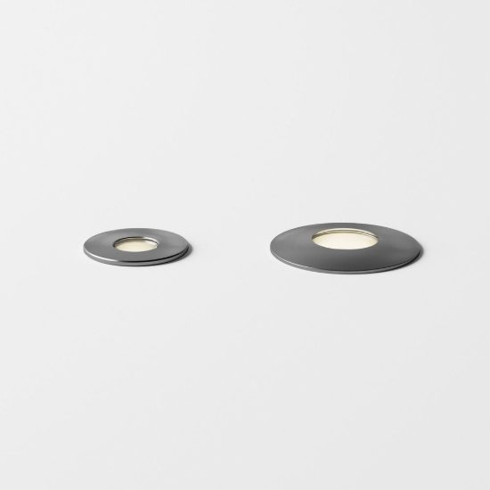 Ideal lux rocket faretto da incasso da esterno pavimento led 10w 3000k 10,4cm rotondo acciaio