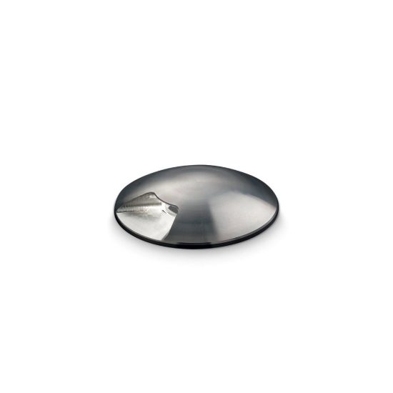 Ideal lux rocket segnapasso da esterno pavimento a luce singola led 2w 3000k 5,5cm rotondo acciaio