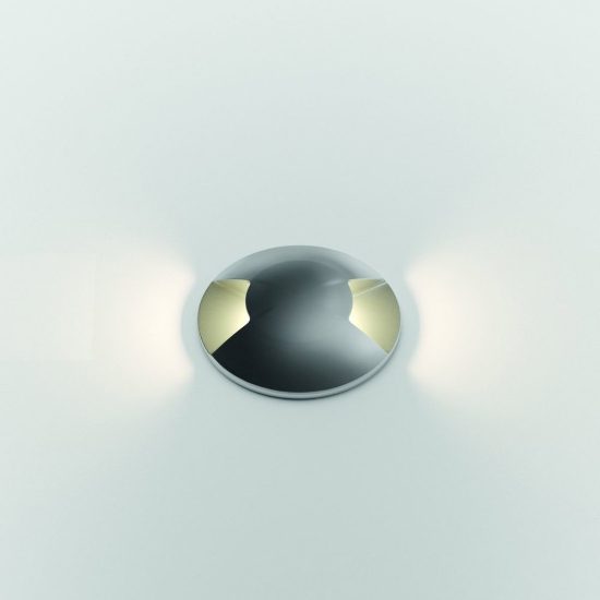 Ideal lux rocket segnapasso da esterno pavimento a luce singola led 2w 3000k 5,5cm rotondo acciaio